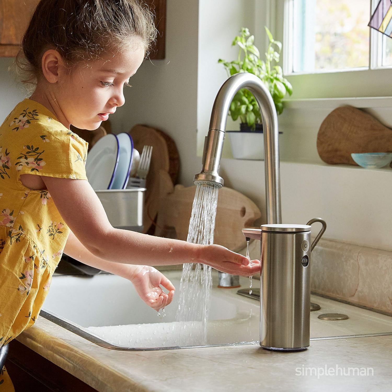 9 oz Touch-Free Rechargeable Sensor Liquid Soap Pump Dispenser N279923