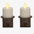 Set of 2 Flameless Candle Nightlight (Bronze) J824