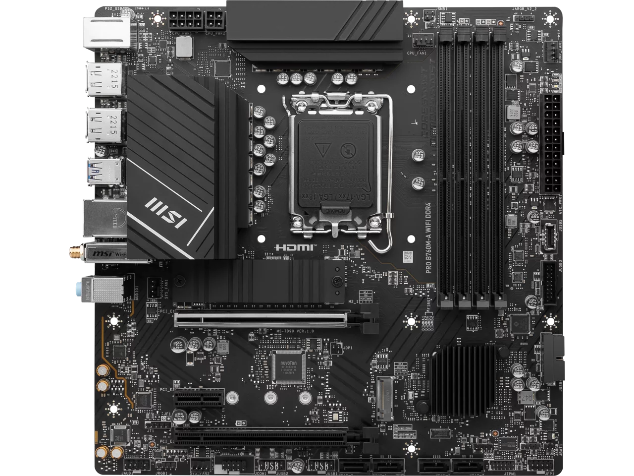 Micro ATX Motherboard with WiFi 6 and 2.5Gb LAN R105297