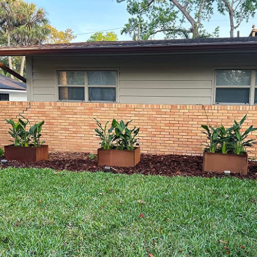 Corten Steel Planter Box 20 Inch Q404518