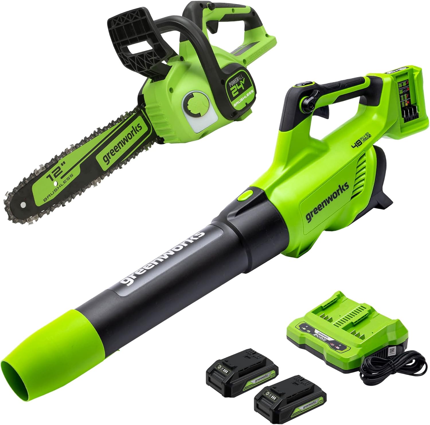 48V Cordless Axial Blower with 2.0Ah Batteries and Charger W694194