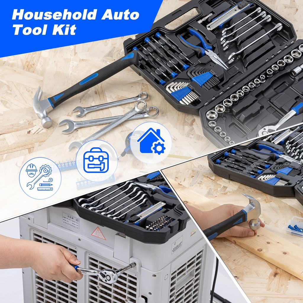 200-Piece Hand Tool Set with Toolbox Storage Case T501