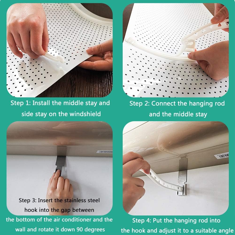 Fully Transparent Anti-Direct Blowing Wall-Mounted Retractable Windshield K427311