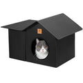 Weatherproof Insulated Outdoor Cat House with Oxford Fabric S3444