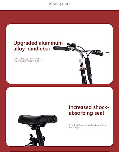 6 Speed High Carbon Steel Folding Mountain Bike W3981