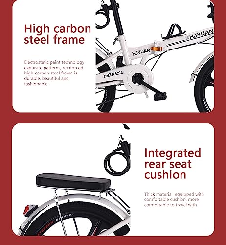 6 Speed High Carbon Steel Folding Mountain Bike W3981