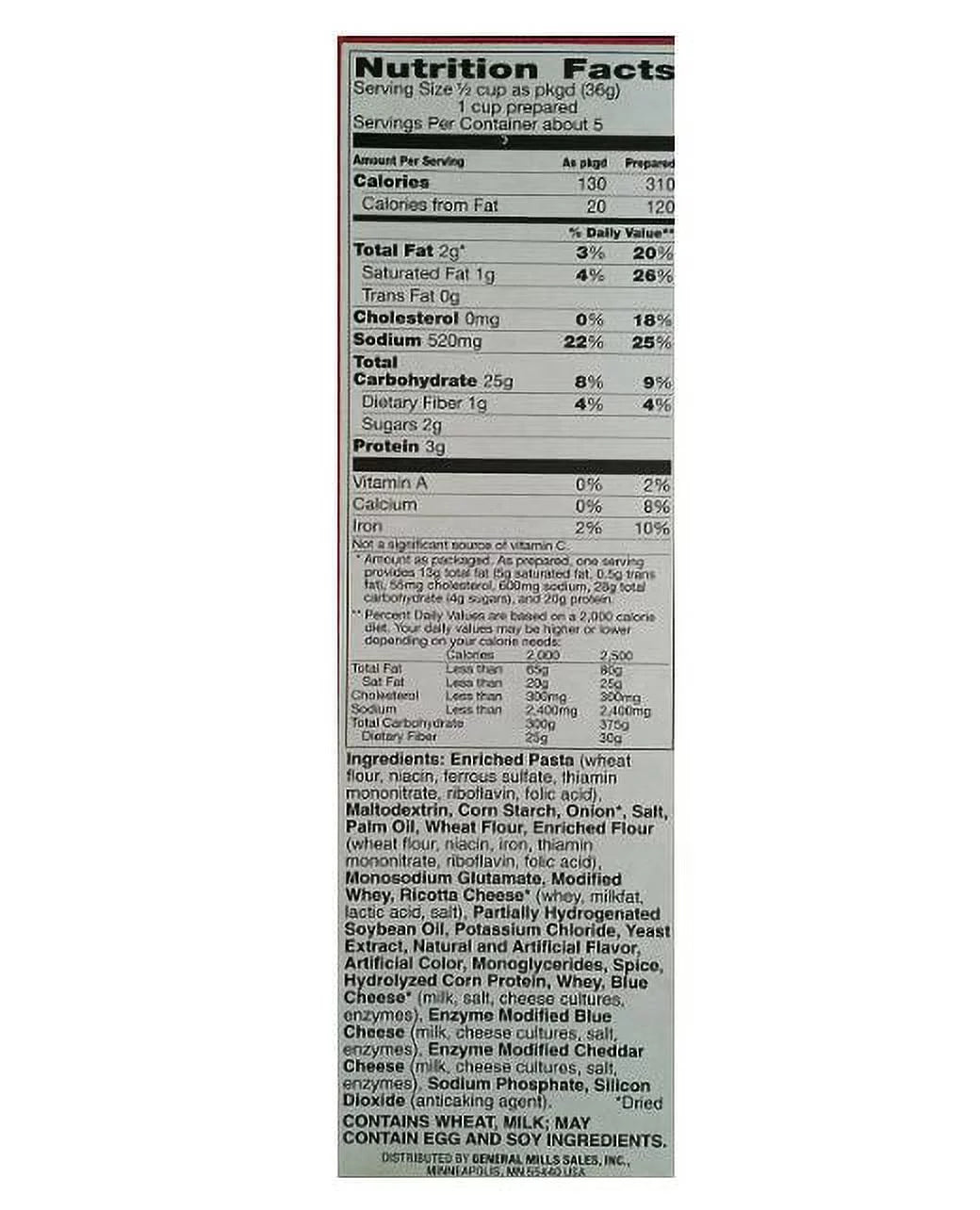 4.8 oz Deluxe Cheesesteak Pasta & Sauce Mix, Quantity of 8 A48796