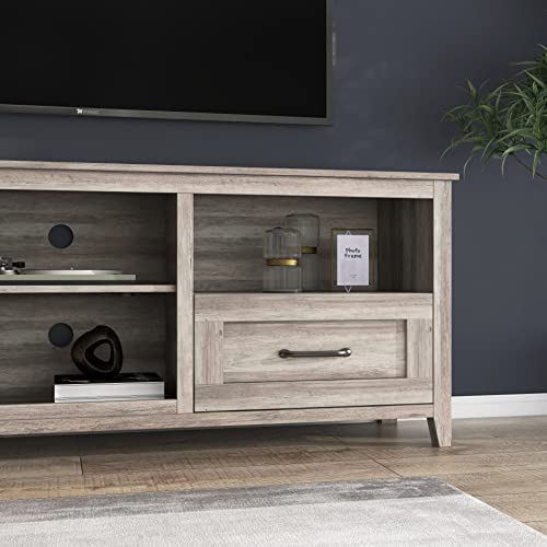70" Wood TV Stand with 2 Drawers and 4 Storage Compartments U324
