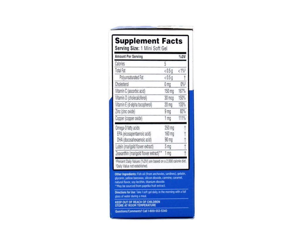 50 ea Pack of 6 Eye Vitamin Softgels Q478461