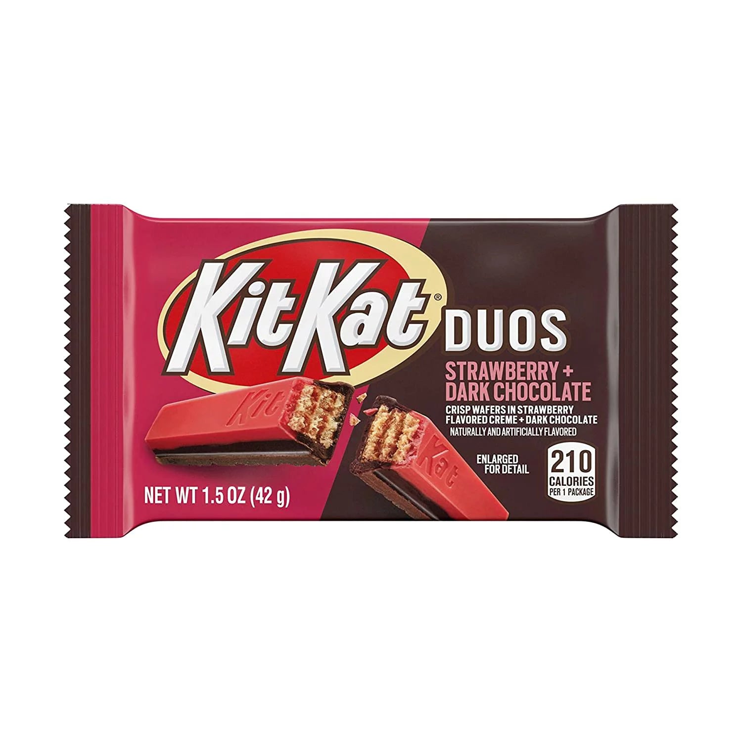 Dark Chocolate & Strawberry Creme Wafer Candy, 1.5 Ounce (24 Count) Z1819