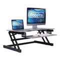 Gray Height Adjustable Standing Desk Converter V850
