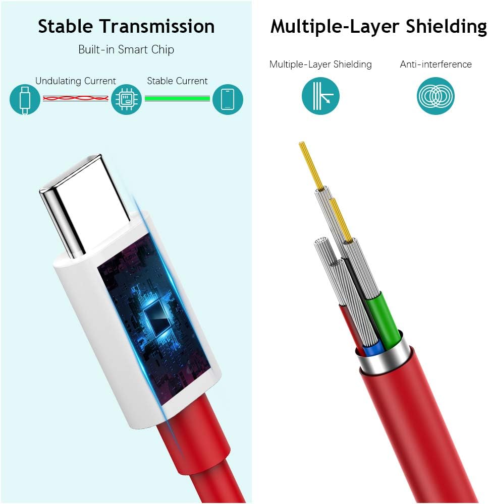 6FT 2Pack USB C to USB C Charging Cable K1256