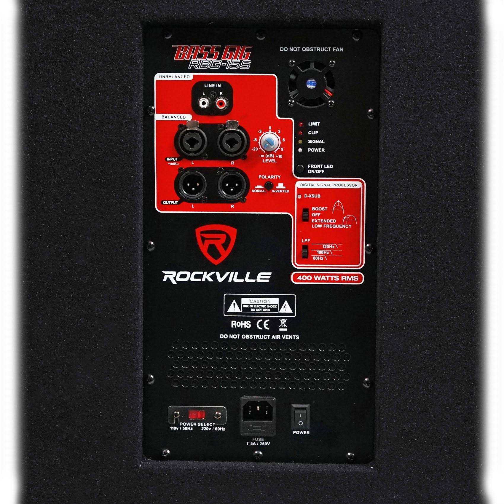 1600W Active Powered PA Subwoofer with Steel Casters B64857