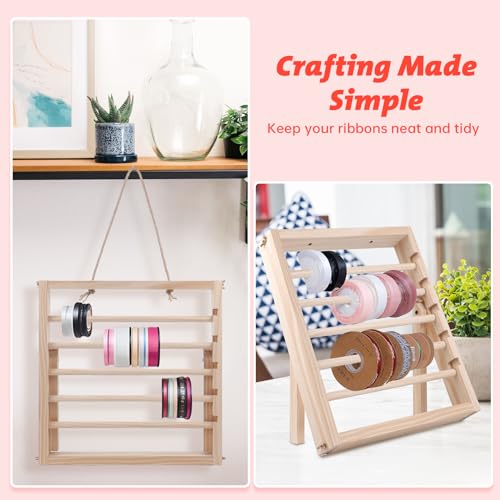 Wooden Ribbon Storage Racks L408