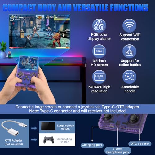 30000 Games Handheld Game Console with 3.5-Inch IPS Screen G245018