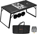 IGT Camping Table Kit with Gas Stove and Carrying Case V683