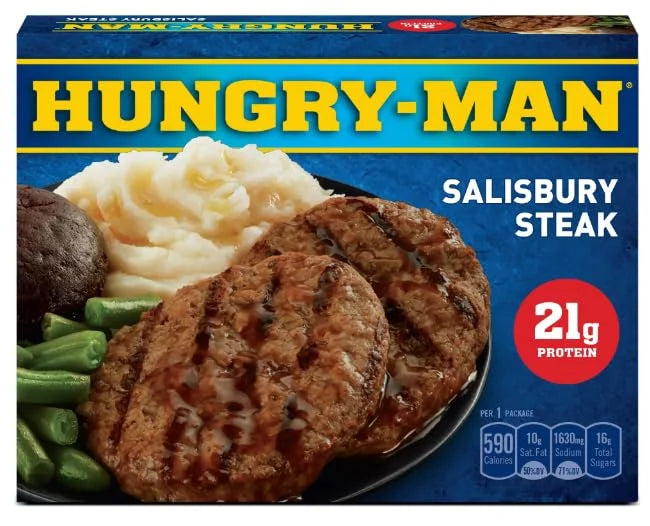 Salisbury Steak Frozen Dinner, 16 oz - Pack of 8 T129567