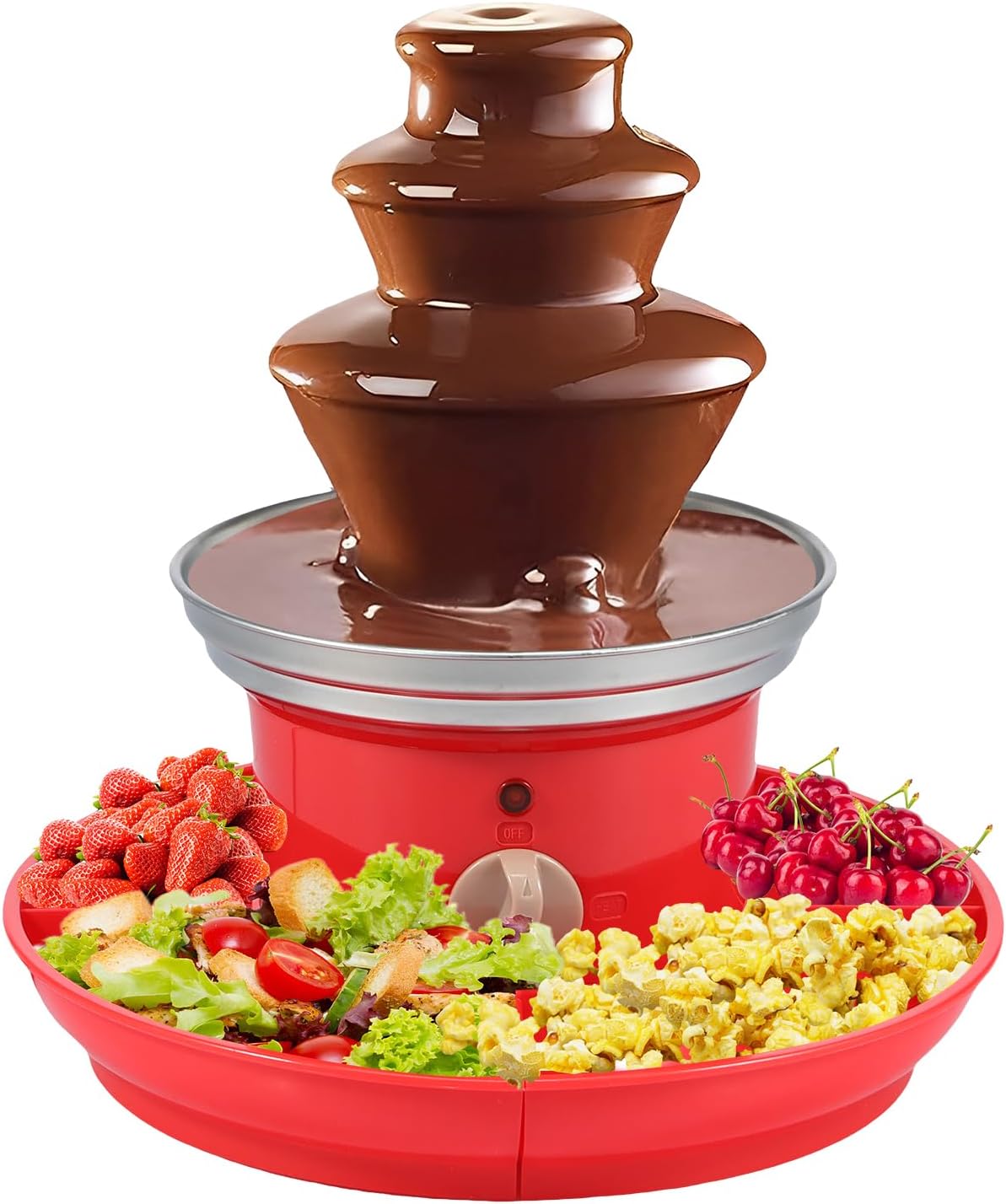 17oz Electric Chocolate Fountain Machine with Removal Serving Tray D641