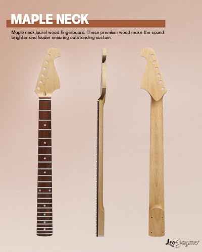 DIY Single Cut Electric Guitar Kit with Mahogany Body and Neck K6833