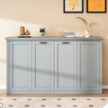 Gray Queen Size Murphy Bed Wall Bed Frame O938622