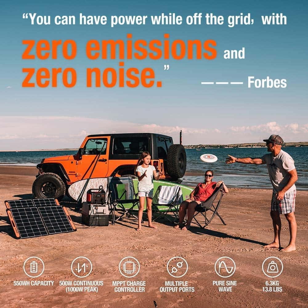 Restored Portable Power Station Explorer 550, 550 Wh Lithium-ion Battery, 500W Output I2616