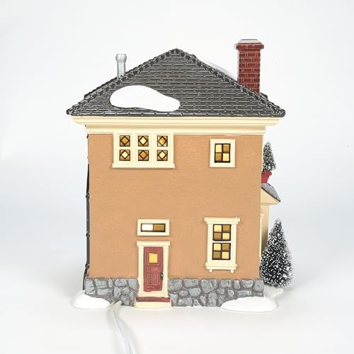 Porcelain Snow Village Lit House H10578