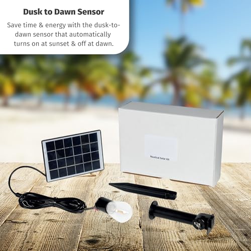 Solar Powered Lighthouse Kit with LED Lights Y332