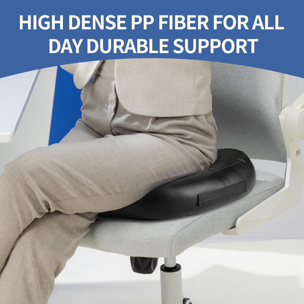Firm Support Leather Seat Cushion for Sciatica W26524
