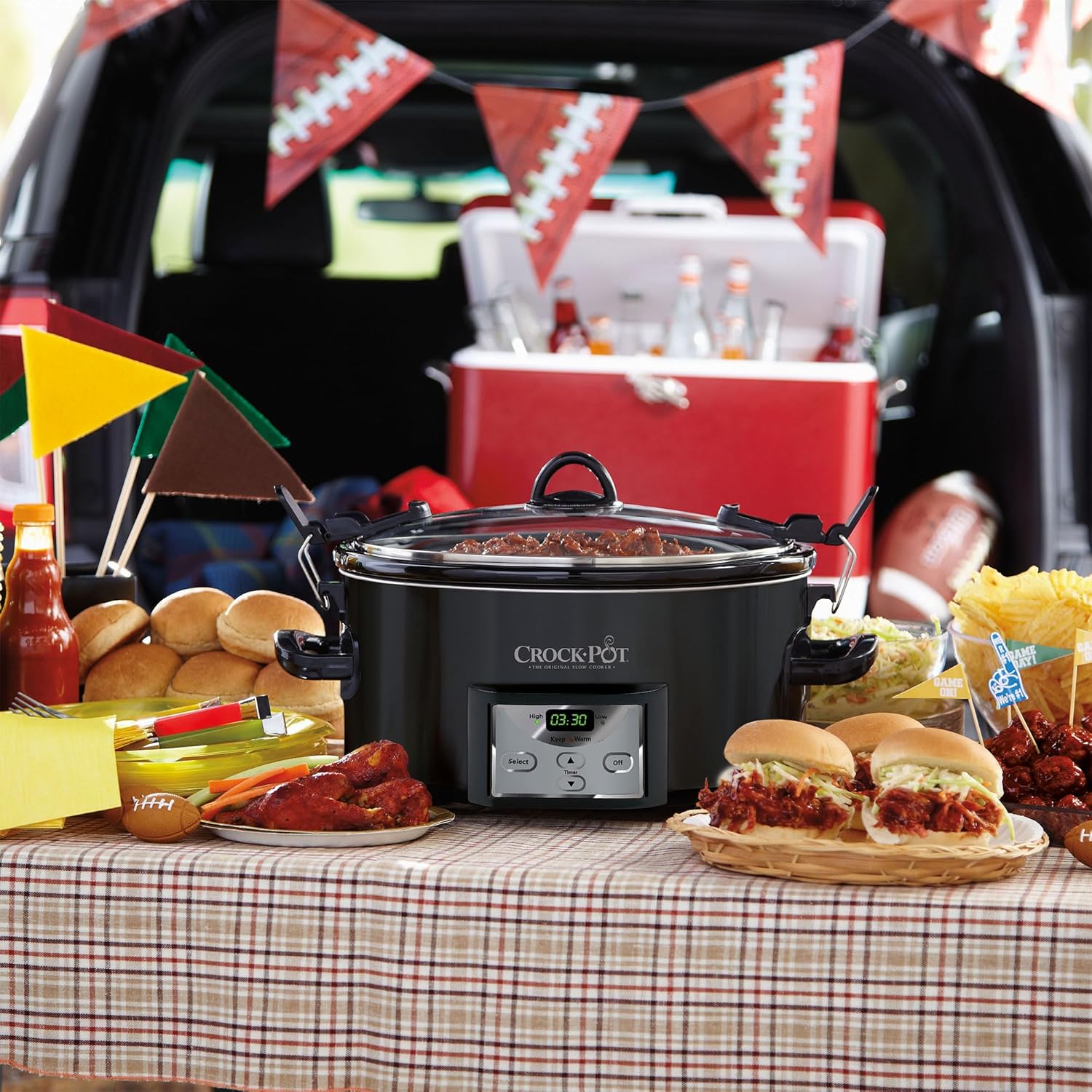7 Quart Programmable Slow Cooker with Removable Stoneware M403102
