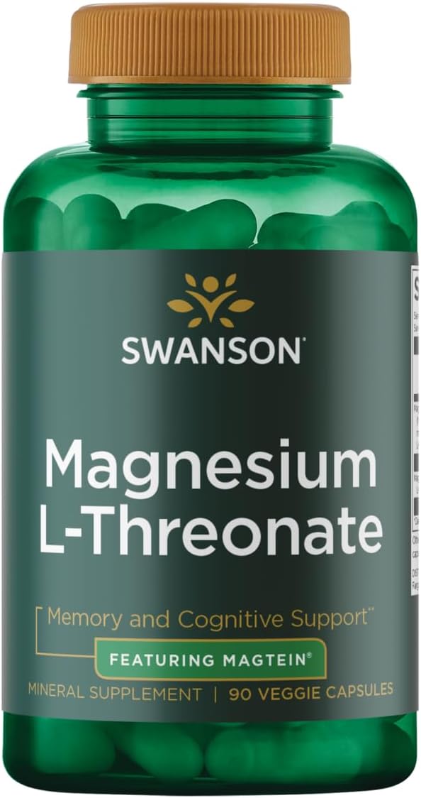 Magnesium L-Threonate Mineral Supplement 90 Veggie Capsules Z89241