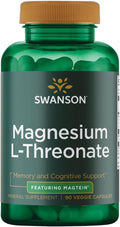 Magnesium L-Threonate Mineral Supplement 90 Veggie Capsules Z89241