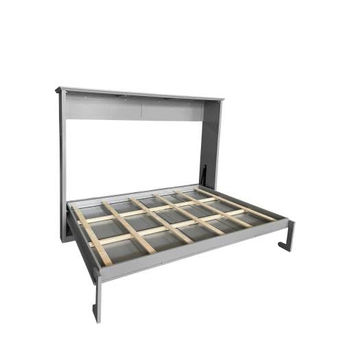Gray Queen Size Murphy Bed Wall Bed Frame O938622