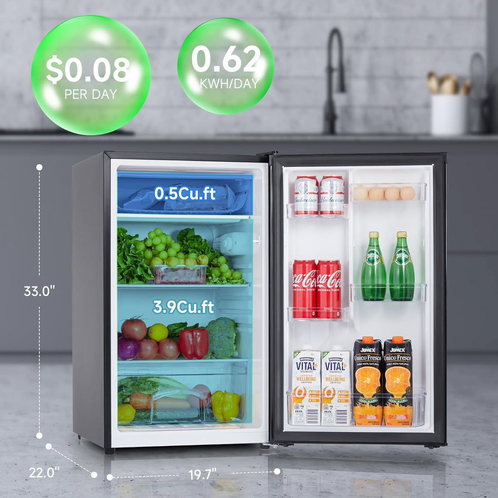 4.4 Cu.Ft Single Door Mini Fridge with Freezer I7237
