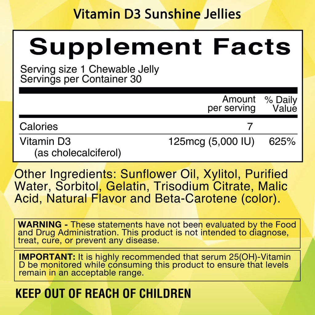 Vitamin D3 Jellies U7124