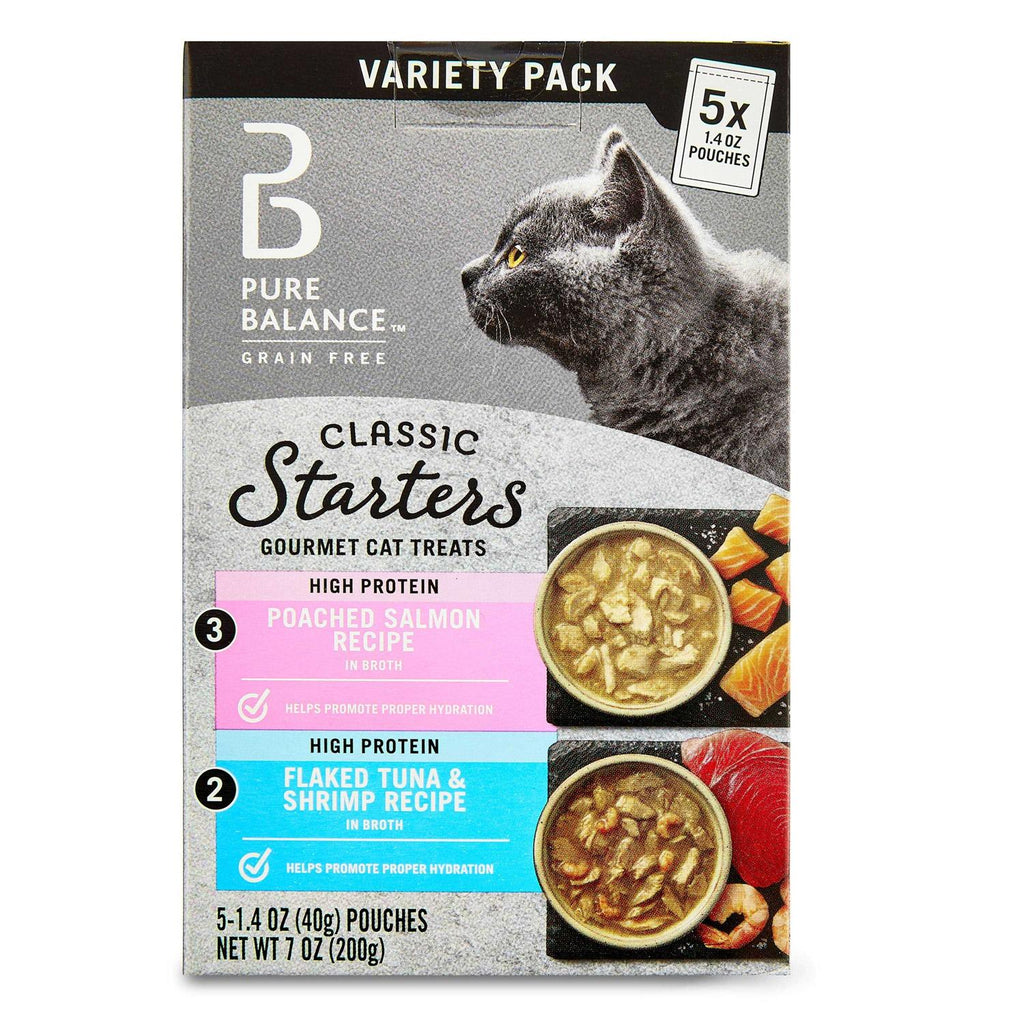 Salmon Tuna & Shrimp Recipe Variety Pack Cat Treat Starters W855
