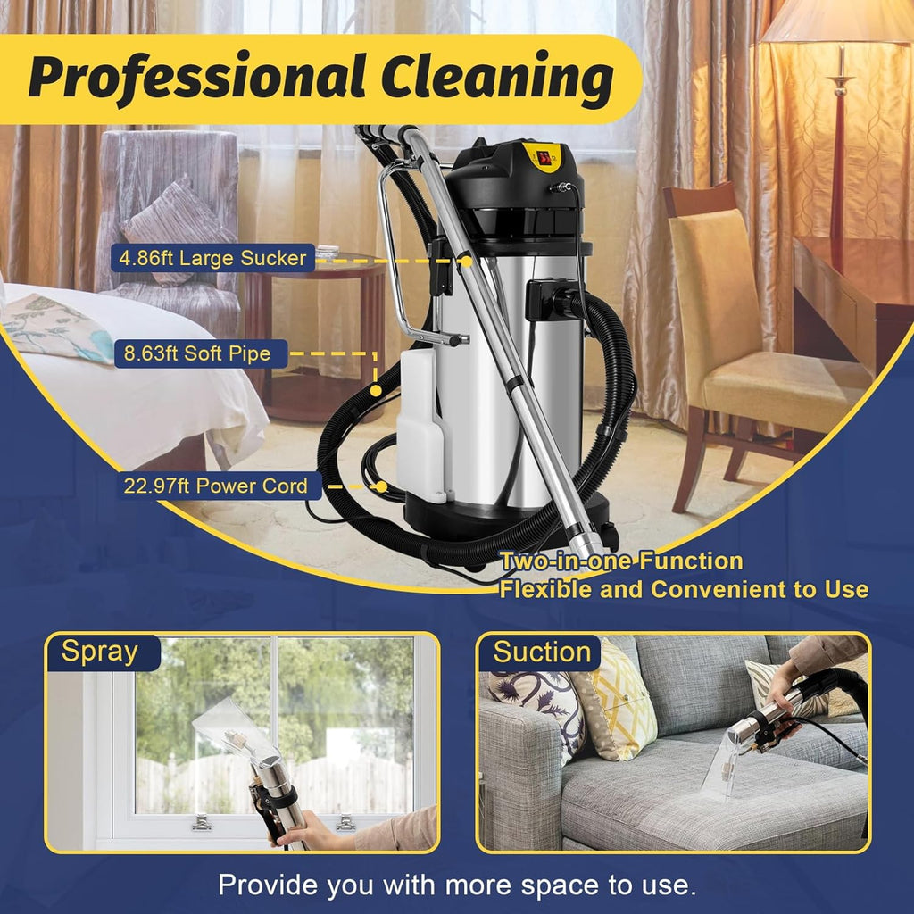 40L Commercial Carpet Cleaner Wet Dry Vacuum Cleaner Y509