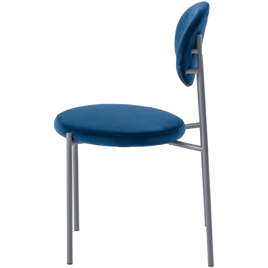 Navy Blue Velvet Dining Chair Set of 4 R44871
