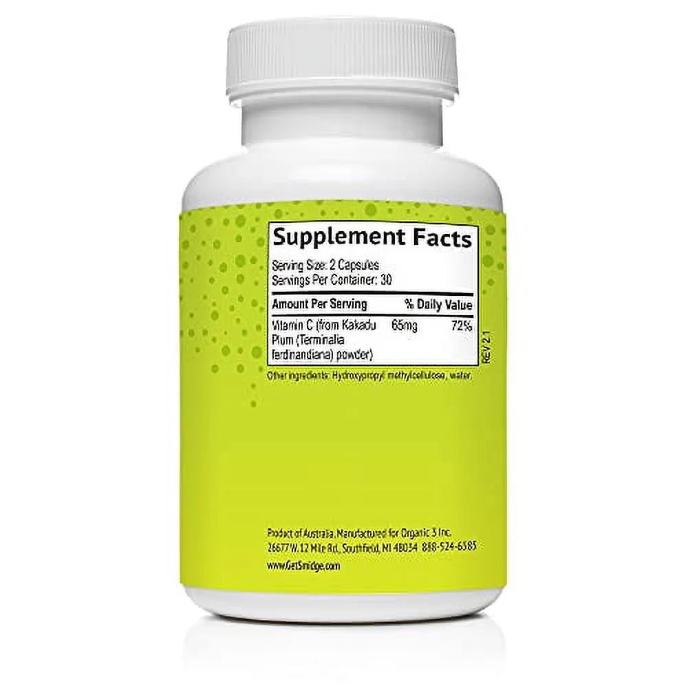 Kakadu Plum Capsules, 60 ct. Pure, Non-GMO Vitamin C C3299