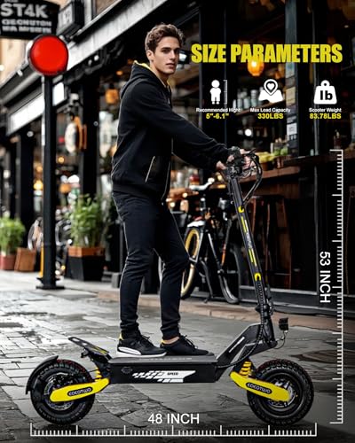 1200W Off Road Electric Scooter with 11" Tires Y777