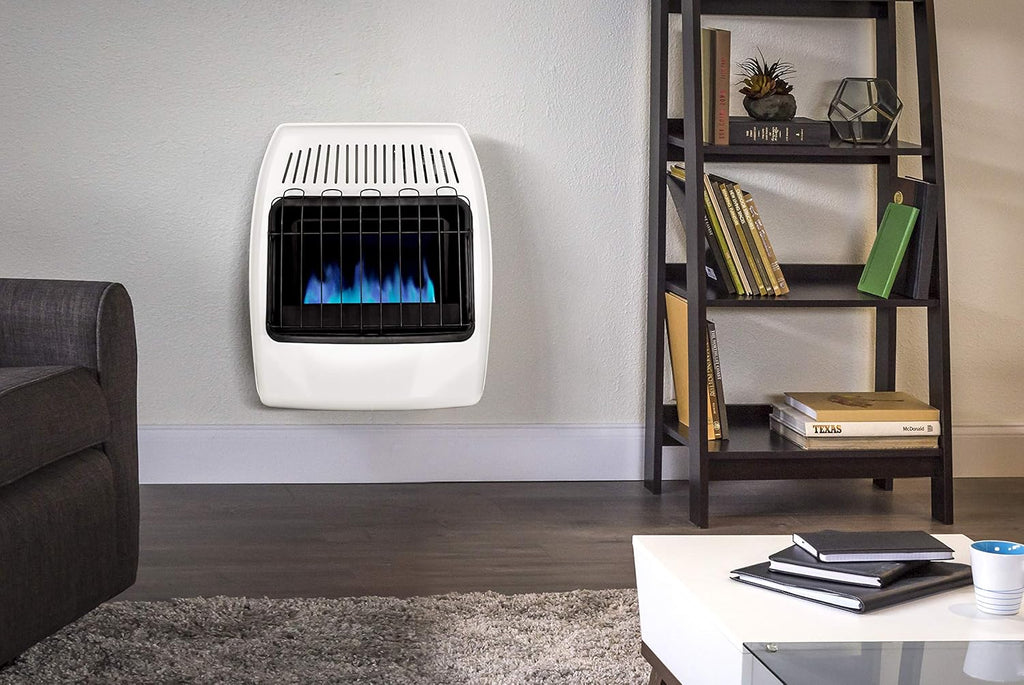 White 20,000 BTU Natural Gas Wall Heater R444