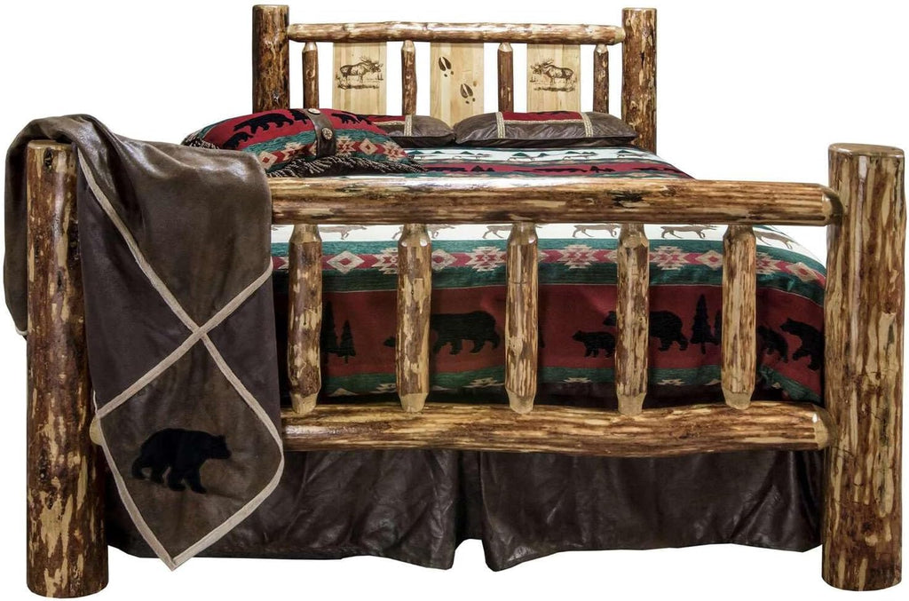 Brown Twin Wood Bed I57076
