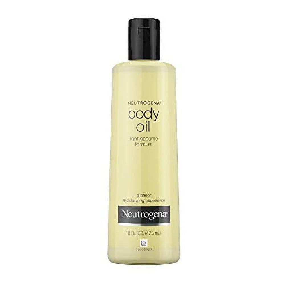 Body Oil Light Sesame Formula, Dry Skin Moisturizer, 16 fl. oz H130