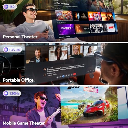 AR Glasses with 50° FOV, 600nits Brightness W929
