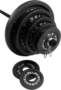 300 LB Cast Iron Olympic Weight Set with 7’ Olympic Bar Y883784