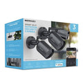 1080p Weather Resistant Night Vision Smart Outdoor Camera 3 Pack Black W411892