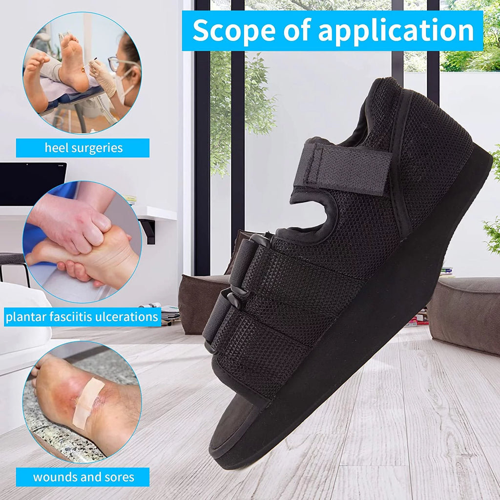 Heel Wedge Healing Shoe Lightweight Medical Orthopedic Foot Brace Off-loading Shoes H210