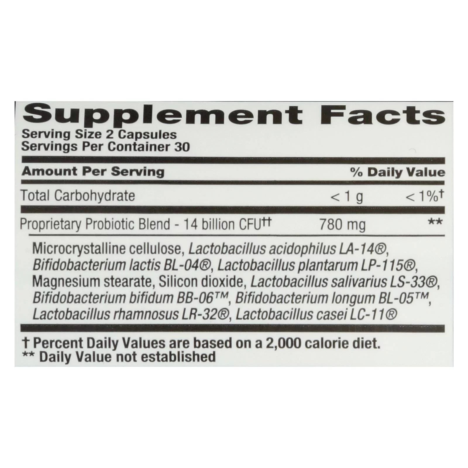 PB 8 Pro-Biotic Acidophilus 500 mg 60 Vegetarian Capsules G759