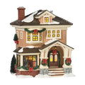 Porcelain Snow Village Lit House H10578