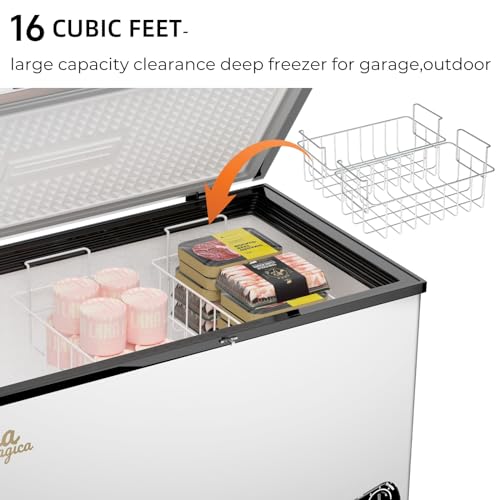 10 Cu Ft Chest Freezer with Removable Basket and Adjustable Thermostat L17997
