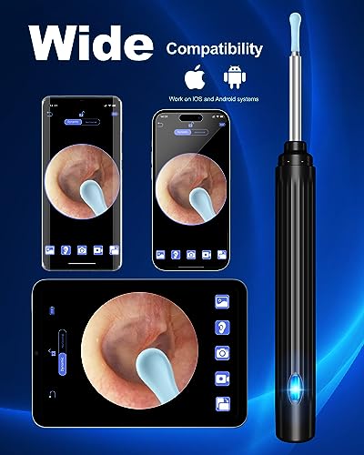 Ear Wax Removal Tool Camera with 6 LED Lights and 6 Ear Picks Q66881